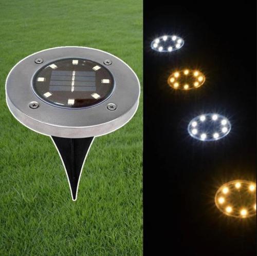 Solar Powered Underground Light Outdoor Lawn Light Garden Lights