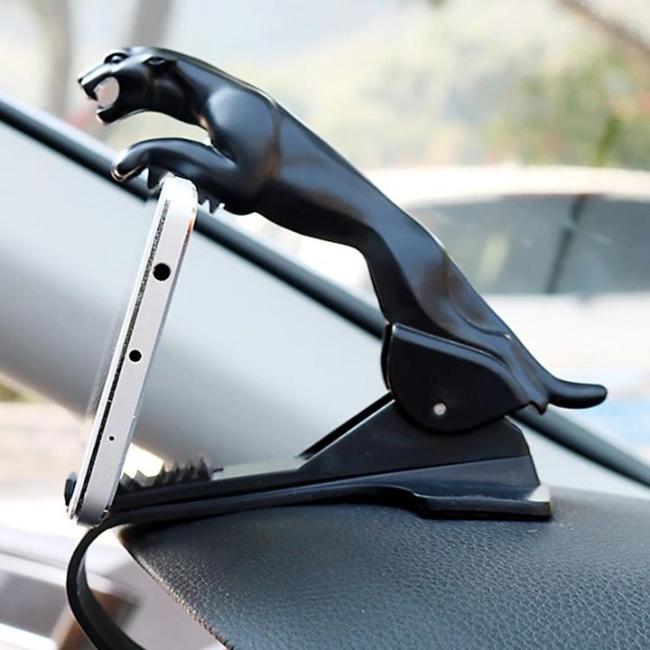 Universal 360° Rotating Car Leopard Phone Clip Holder