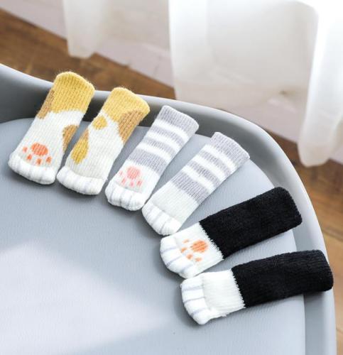 4 pcs Protective Cat Socks for Chairs
