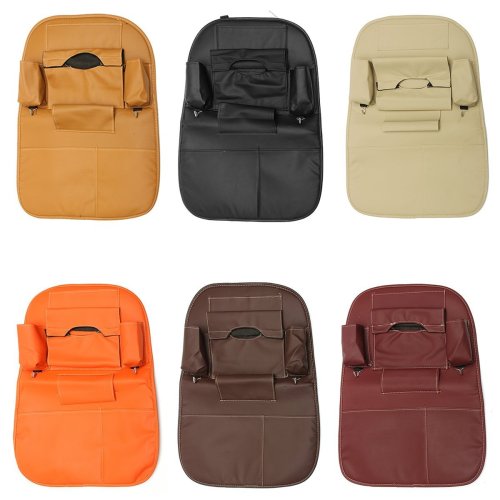 Multi-Pocket Car Seat Back Bag Organizer Storage Phone Cup Tissue Holder