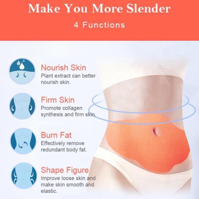 5Pcs Belly Slimming Stickers Patch Lazy Beauty Patch Quick Slimming Patch
