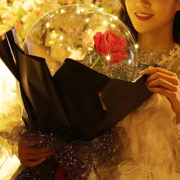 LED Luminous Balloon Rose Bouquet