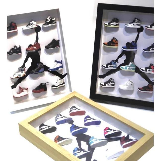 3D Sneaker Clock with 1-12 Mini Sneakers-Free shiping