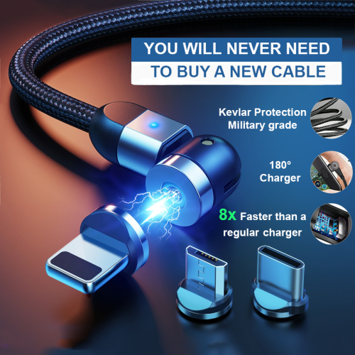 New 540° Magnetic Data Cable