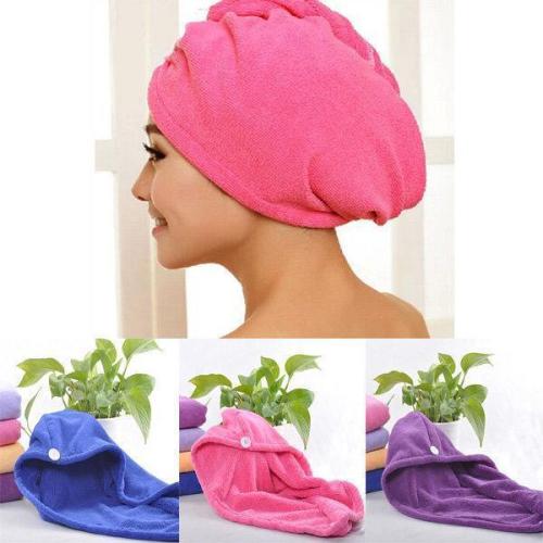 Hair-drying Towel Double Side Coral Fleece Dry Hair Hat