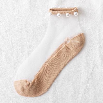 Pearl transparent socks
