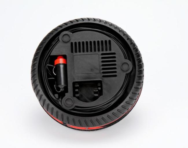 Car Mini Inflatable Pump 260PSI DC12V Metal Plastic Electric Air Compressor Monitor Pump with 3 Nozzle Adapters Big/Small motors
