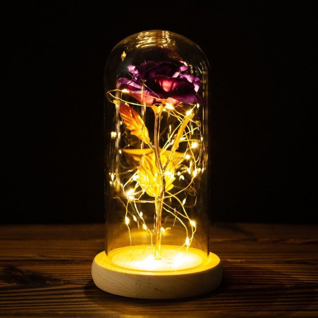 LED Enchanted Galaxy Sparkly Rose