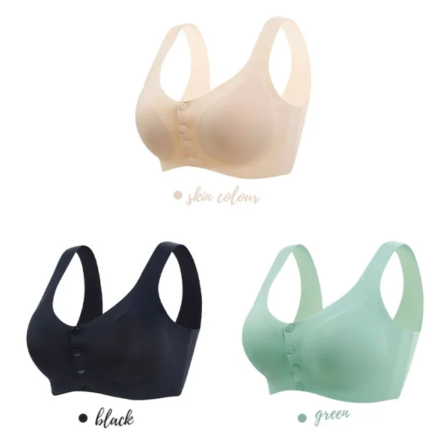 2022 New-Concept Bra🔥Real Ice Silk Front Button Healthy Bra💖Healthy Boobs