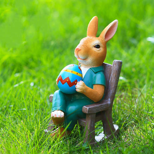 Easter Bunny Garden Statue