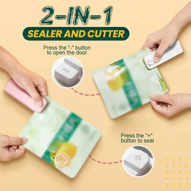 2-in-1 Magnetic Food Sealer