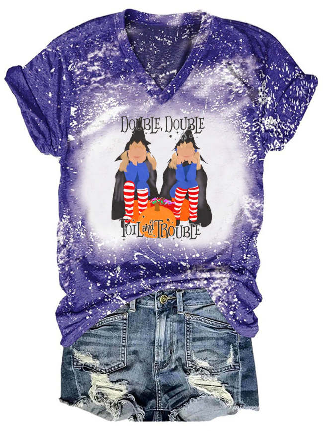 Double Double Toil and Trouble Tie Dye Shirt