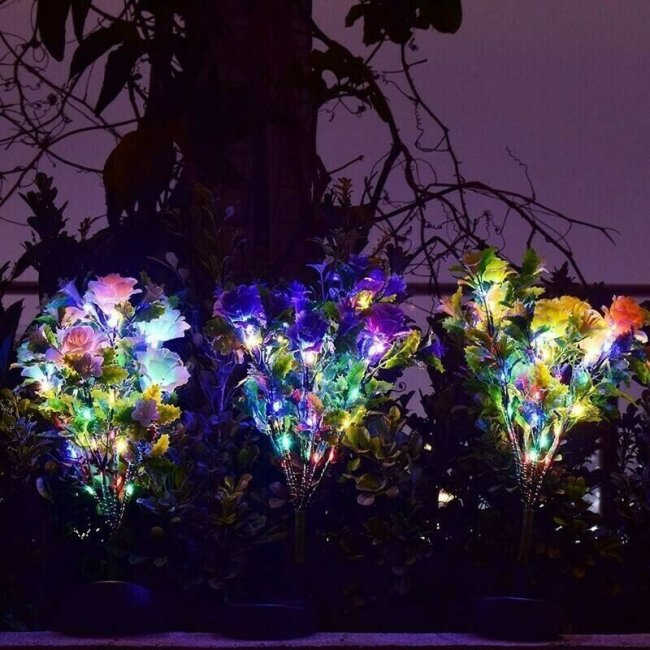 Solar Carnation Flower Garden Lights(SET OF TWO)