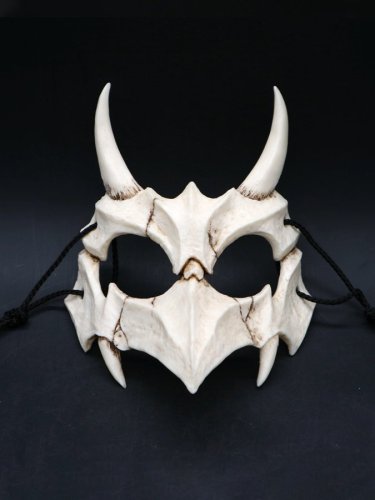 Halloween Party Decoration Simulation Devil Bone Resin Mask