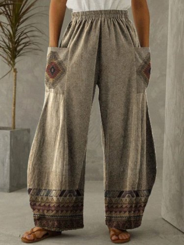 Women's Aztec Print Pants