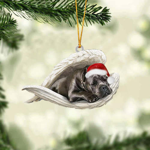 Wheaten Terrier2 Sleeping Angel Christmas Ornament