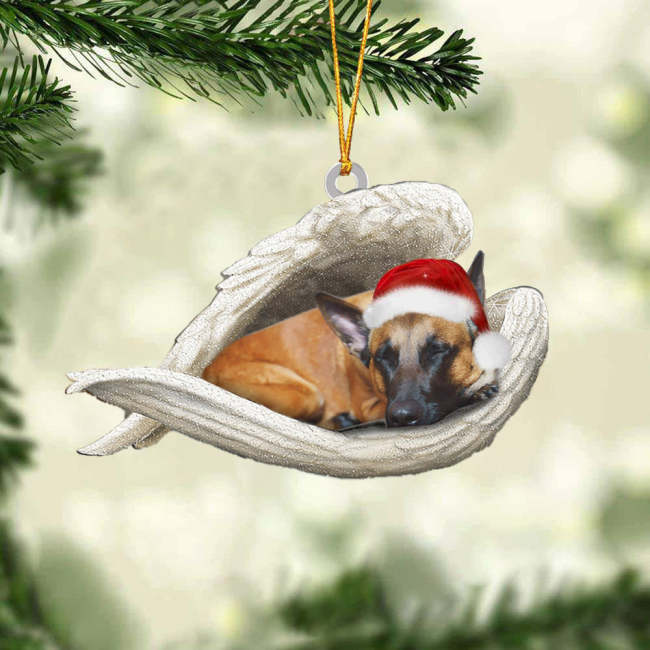Malinois Sleeping Angel Christmas Ornament
