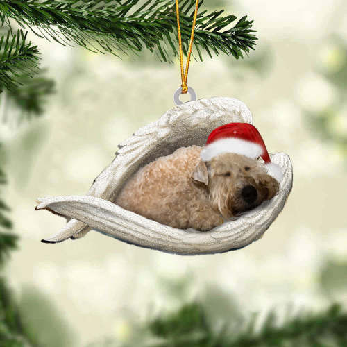 wheaten terrier Sleeping Angel Christmas Ornament