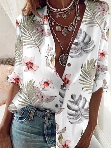 Women's Printed Loose Casual Blouse