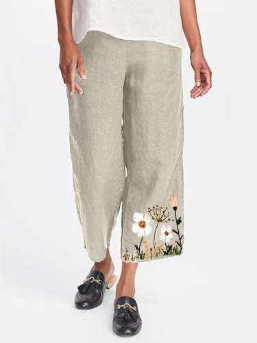 Women's Floral Straight Leg Lounge Pants