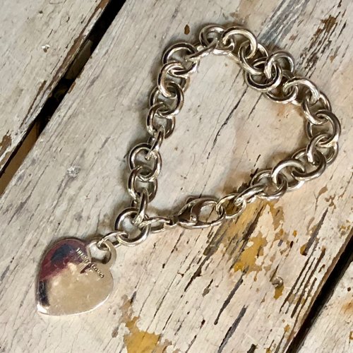 Heart Charm Bracelet Tiffany & Co. Sterling Silver