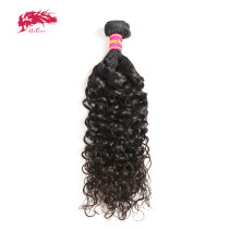 Ali Queen Brazilian Hair Water Wave Remy Hair Weave Bundles 12-28 inches Natural Color 100% Human Hair Weaving