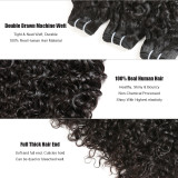 Ali Queen Brazilian Hair Water Wave Remy Hair Weave Bundles 12-28 inches Natural Color 100% Human Hair Weaving