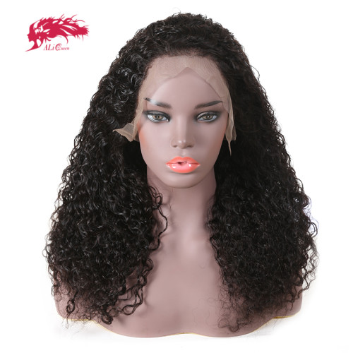 Pre Plucked Water Wave Full Lace Human Hair Wigs With Baby Hair Natural Hairline Ali Queen Hair Brazilian 130% Density Remy Hair Lace Wigs