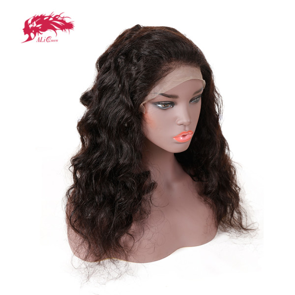 Ali Queen Hair Loose Wave Full Lace Human Hair Wigs Free Part 130% Density Pre Plucked Remy Hair Lace Wig