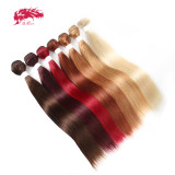 Ali Queen Hair Brazilian Remy Hair Human Weaves Bundles 613#/33#/30#/27#/99J#/BURG# Straight Human Hair Extension Hair Weft