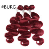 Ali Queen Hair Brazilian Remy Human Hair Weaves Bundles 613#/33#/30#/27#/99J#/BURG# Body Wave Human Hair Extension