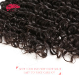 Ali Queen Hair Products Deep Wave Brazilian Virgin Hair Bundles Natural Color 12 -30 inches 100% Unprocessed Human Hair Weave Bundles