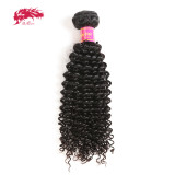 Ali Queen Hair Kinky Curly Brazilian Virgin Hair Weft Deal Natural Color 10 -28 inches In Stock 100% Human Hair Weaves Bundles