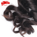 Ali Queen Hair Brazilian Virgin Hair Natural Wave Human Hair Weave Bundles Natural Color 10-34 Inches Mix Length