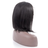 Virgin Remy Hair Short Bob Wigs Lace Front Wigs for Black Women Natural Black