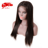 Virgin 150% Density Brazilian Straight 13x4 Lace Front Wig Natural Black Color Wig 8 -26 inches Virgin Hair Wig Best Human Hair Wigs