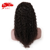 Brazilian Water Wave 13x6 Pre Plucked Lace Front Wig Virgin 150% Density Natural Black Virgin Human Hair Wigs 8 -26 Inches Lace Wig