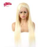 613# Brazilian Remy Human Hair Straight Full Lace Wigs Lace Wigs Ali Queen Hair Pre Plucked 130% 150% Denisty