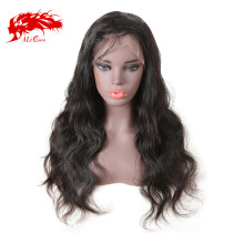 Full Lace Human Hair Wigs 10-26 inches Brazilian Body Wave Natural Color Wig Ali Queen Hair 130% 150% Density