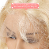 Body Wave Lace Front Wig 613# Blonde Hair Wig Human Hair Wigs 130 Density 13x6 Remy Hair Wigs