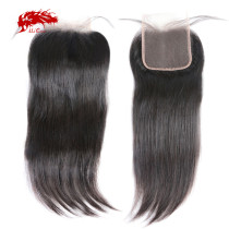 5x5 Swiss Lace Closure Pre-Plucked With Baby Hair 10~20inches Free Part Brazilian Remy Straight Hair Closure