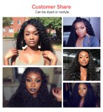 Deep Wave 4x4 5x5 Lace Closure Wig HD Transparent 13x4 Lace Frontal Wig for Black Women Ali Queen Hair Remy Brazilian Custom Wig