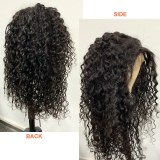 Water Wave 4x4/5x5 Transparent Lace Closure Wig Brazilian Remy Human Hair Lace Wigs 13x4 Lace Frontal Wigs With Free Part