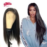 Straight HD Transparent 13x4 Lace Front Wig With Baby Hair Brazilian Remy Human hair 4x4/5x5Lace Closure Wig With Free Part
