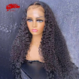 13x4 13x6 Lace Front Wig Natural Black Lace Frontal Wig Remy 130% 150% Density Brazilian Kinky Curly Human Hair Wigs For Women