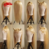 13x4 13x6 Remy Straight Hair Wigs Lace Front 613# Blonde Hair Wig Human Hair Wigs 150 Density