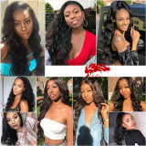 130% 150% Brazilian Body Wave 4x4 5x5 Lace Closure Wig Natural Black Color Wig 10 -30 inches Virgin Remy Lace Frontal Human Hair Wig