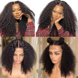 130% 150% Brazilian Kinky Curly 4x4 5x5 Lace Closure Wig Natural Black Color Wig 10 -30 inches Virgin Remy Hair Wig Best Human Hair Wigs