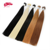 Ali Queen Hair Straight Nano Ring Human Hair Extension Brazilian Virgin Hair Extensions