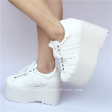 High platform White Matte Lolita Shoes
